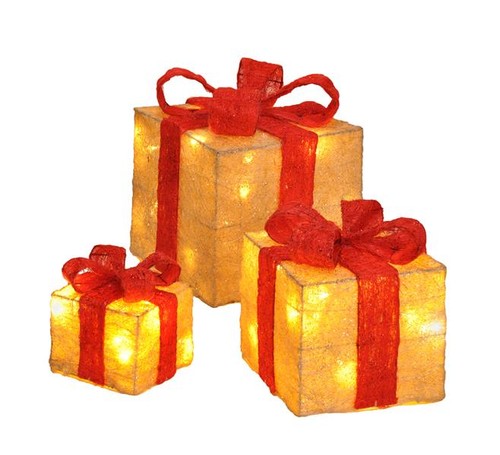 Scatola regalo led natale - scatola,