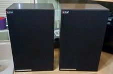 Altoparlanti stereo hi-fi HITACHI SS-MD30 vintage anni 80 legno scuro 30w 