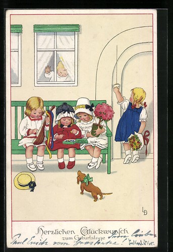Cartolina artistica lia - cartolina,