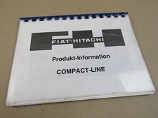 Fiat Hitachi Product Information Compact Line escavatore pala gommata pala gommata 2001