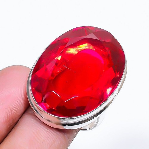 Anello ovale tormalina rosa - anello,