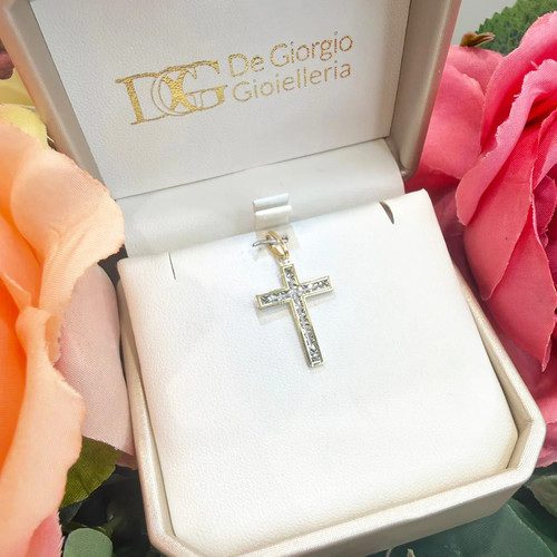 Ciondolo croce unisex oro - ciondolo,
