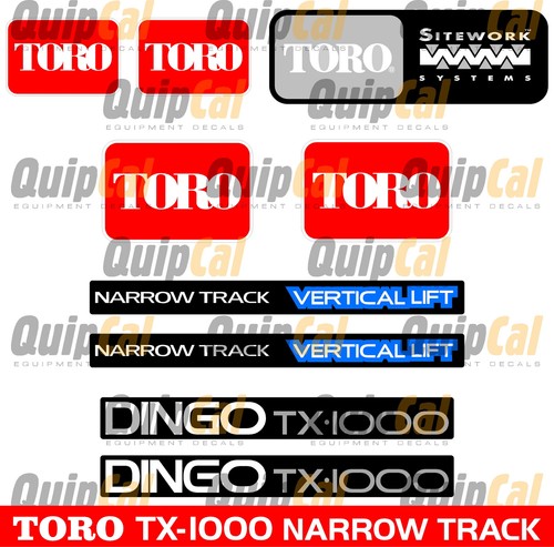Set decalcomanie toro 1000 - set,