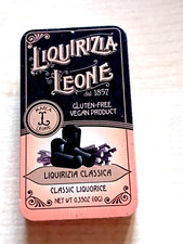 Caramelle vintage liquirizia Leone scatola di latta 10g sacchetto vuoto da collezione scatola in metallo