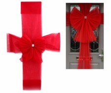 Fiocco natalizio per porta - fiocco,