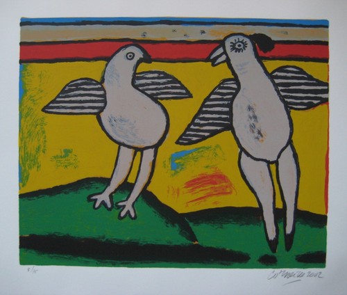 Corneille lithographie 2002 - corneille,