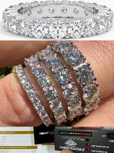 Fede nuziale vera - , moissanite