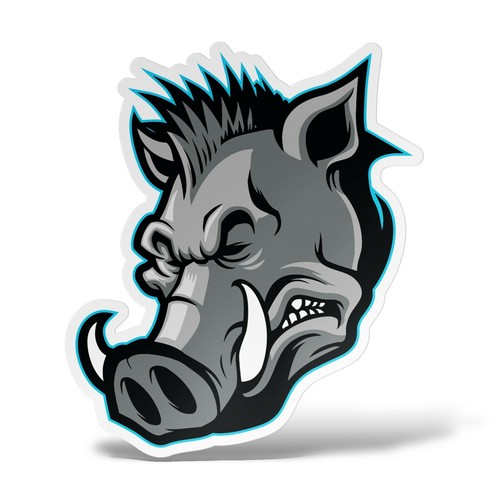 Sticker cinghiale adesivo - sticker,