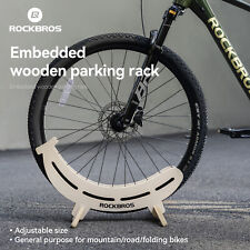 ROCKBROS Portapacchi da Parcheggio in Legno a Forma di Banana Stabile Durevole MTB Bici da Strada Assemblaggio