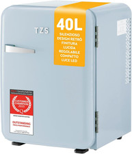 - Mini Frigorífico Retro 40L Silencioso - Pequeño Minifrigo Diseño Vintage Con L