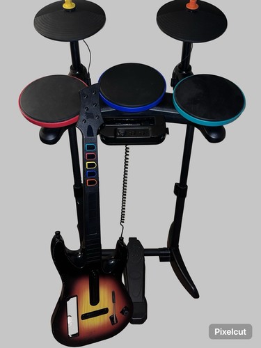 Guitar hero wii drumset - hero,