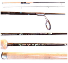 Canna Spinning Pesca Black Bass Spigola Trota - Riders Spin 1.80Mt 15/30Gr TP