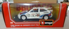  BURAGO 1/24 FORD ESCORT RS COSWOTRH RALLY('94).BOX RARA COME NUOVA NO POLISTIL 