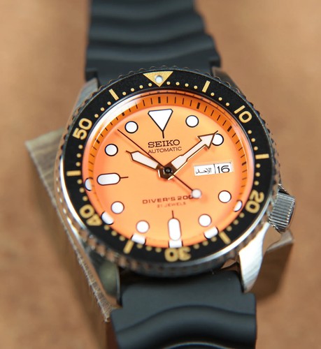Seiko skx011j orange - seiko,