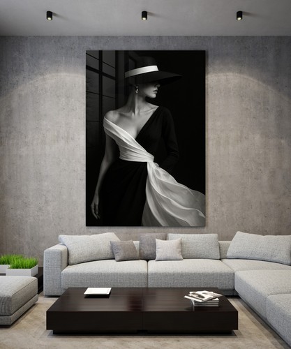 Arte femminile con cappello