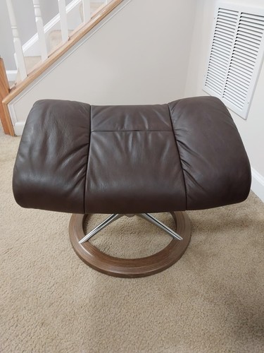 Ottomano cioccolato ekornes - ottomano,