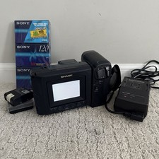 Sharp Viewcam VL-E39U videocamera 8 mm videocamera videoregistratore riproduzione video trasferimento + nastri Sony