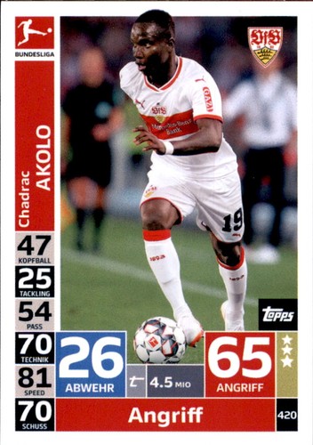 Topps match attax azione 19 - match, 18/19