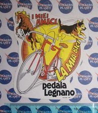 ADESIVO STICKER VINTAGE AUTOCOLLANT AUFKLEBER LEGNANO BICI 