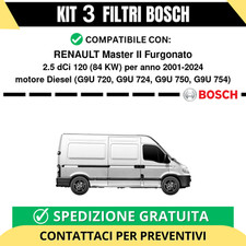 KIT BOSCH 3 Filtri tagliando