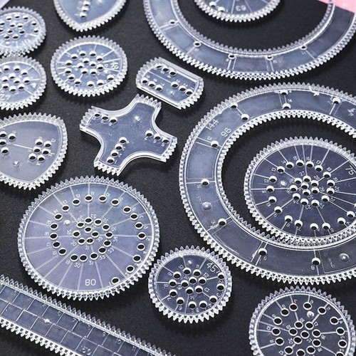 Spirografo ruote stencil - stencil, da