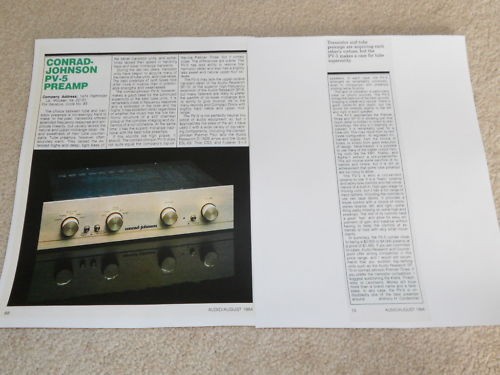 Conrad johnson tube - pv-5,