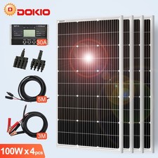 Monocristallino Pannello Solare 400W Energia Solare per Casa, Giardino e Barca