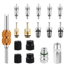 17PCS AC Valve Core Kit,Set di