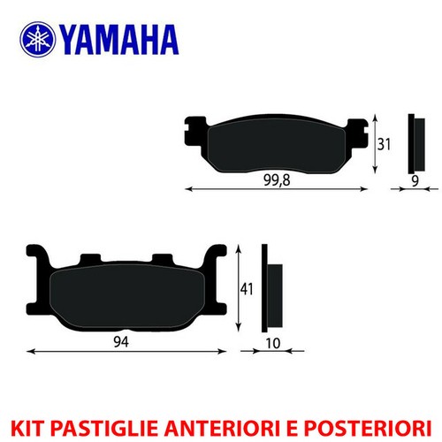 Kit pastiglie freno anteriori - kit,