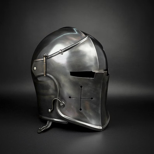 Knight barbuta helmet full - knight,