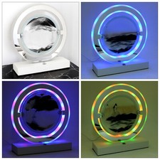 Lampada Quicksand Movimento 3D Movimento Sabbia Arte Quadro Luce Tavolo Cambia Colore LED