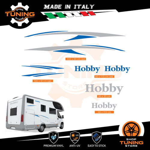 Kit adesivi camper hobby - adesivi,