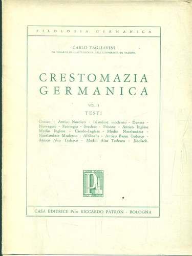Crestomazia germanica vol i - vol,