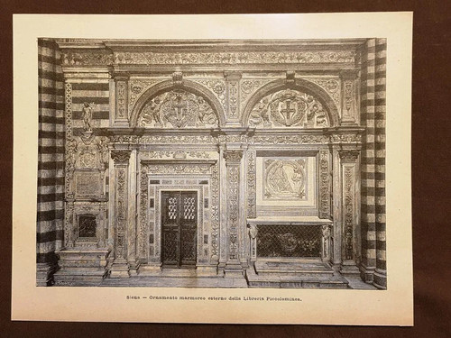 Siena nel 1896 ornamento - nel,