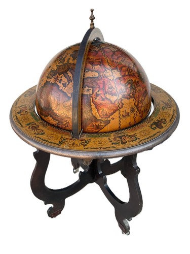 Mobiletto mappamondo bar - mappamondo,