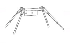  Antenne di base - Kit piano terra Solarcon MAXGPK MAX-2000