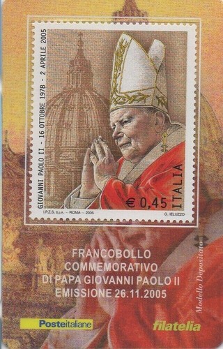 2005 tessera filatelica papa - 2005,