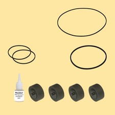 Cinghia rullo pressione �l = kit 8 per Panasonic SA-AK 47 Tape Deck Compact System