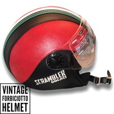 Casco vintage in pelle