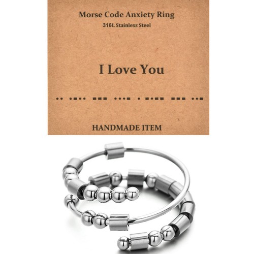 Anello donna morse code - code, fidget