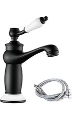 Rubinetto lavabo bagno nero