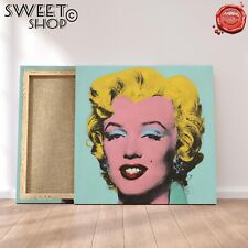 MARILYN MONROE QUADRO POP ART Stampa su Tela ALTA' QUALITA' WARHOL ARTE ARREDO