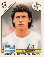 132 Jorge Alberto Valdano Argentina - Panini Mondiali FIFA Italia 1990