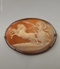 Antica Spilla Cammeo In Argento 800