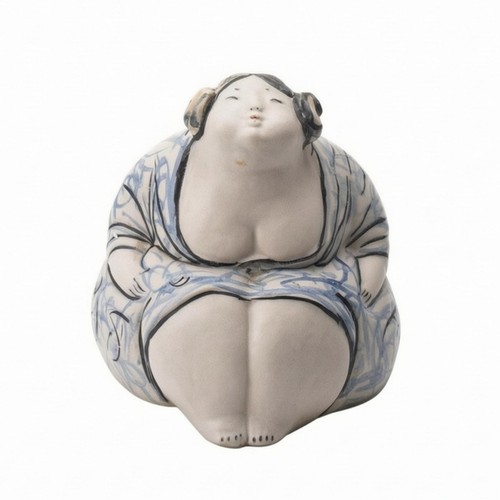 Statuetta ceramica dipinta - statuetta,