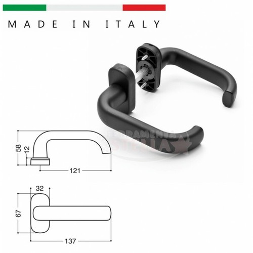 Maniglia coppia nero - maniglia,