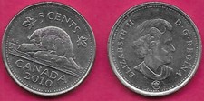 CANADA 5 CENTESIMI 2010 UNC