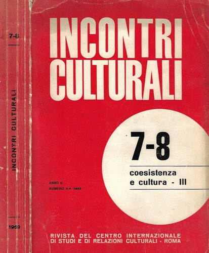 Incontri culturali anno ii - anno,