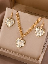 Parure donna cuore - collana, e