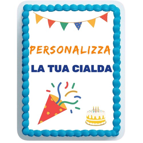 Cialda torta personalizzata - cialda,